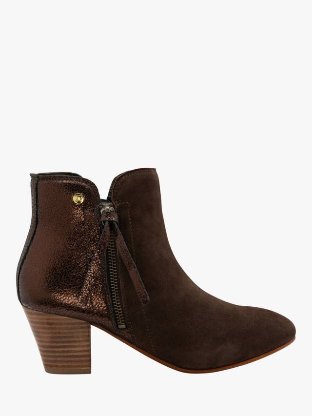 Ботинки Tay Suede на каблуке с высоким голенищем Ravel, Chocolate