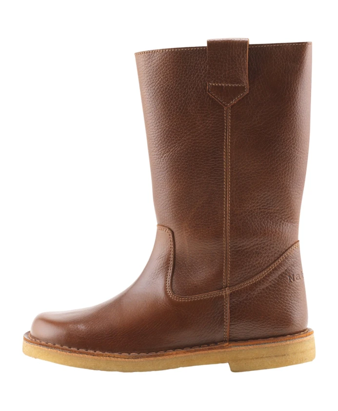 Табачные кожаные сапоги luna Nature Footwear, коричневый