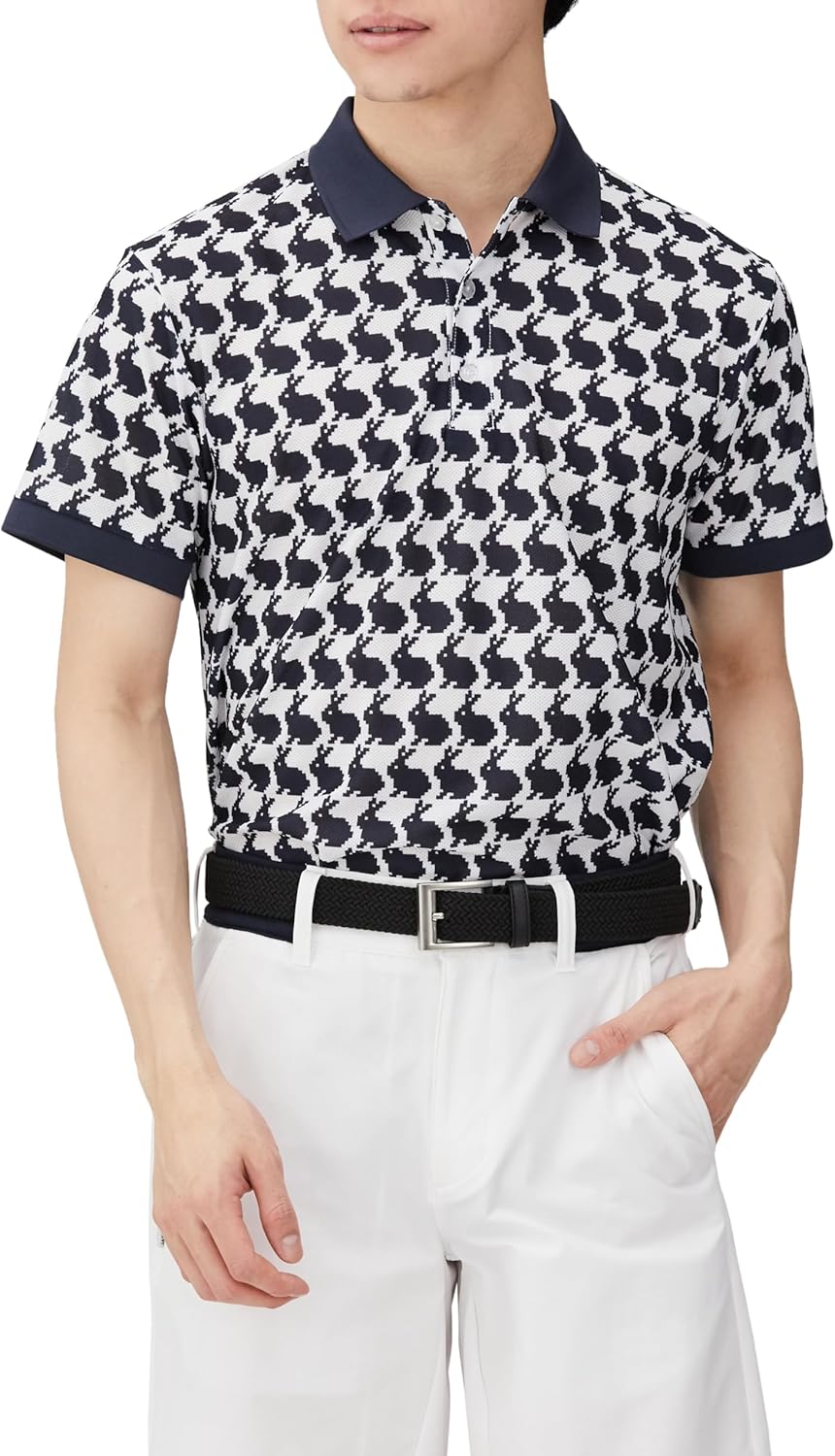 

Мужская поло-рубашка Jack Bunny с коротким рукавом (принт по всей поверхности, пике) / для гольфа / 262-4160325, белый