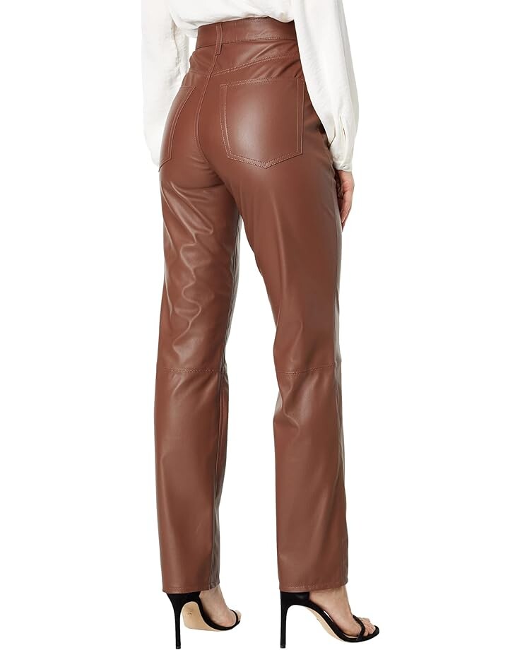 

Брюки AG Jeans Alexxis High-Rise Vintage Straight, цвет Dark Walnut
