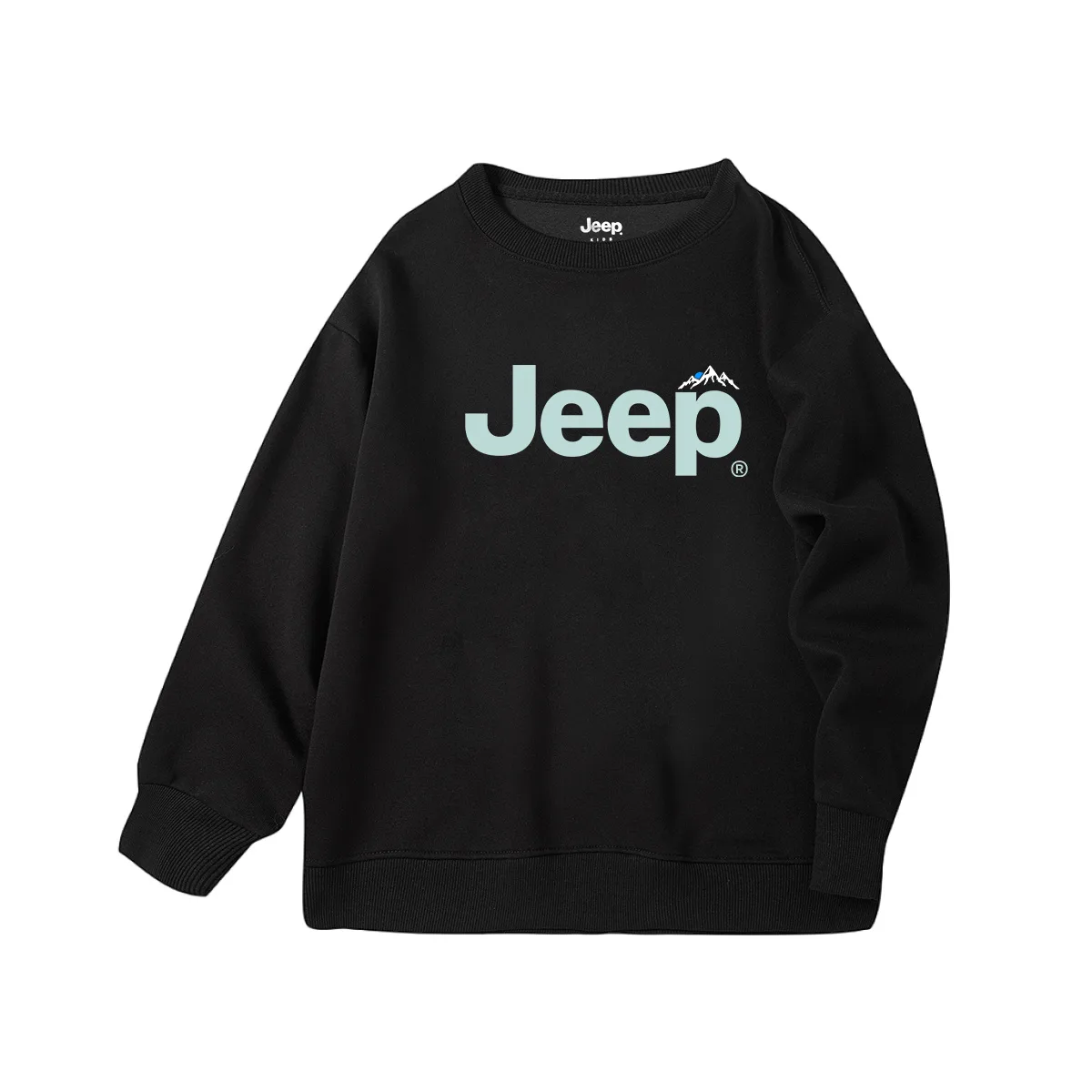 Детский свитшот с круглым вырезом Jeep, хаки — фото 4