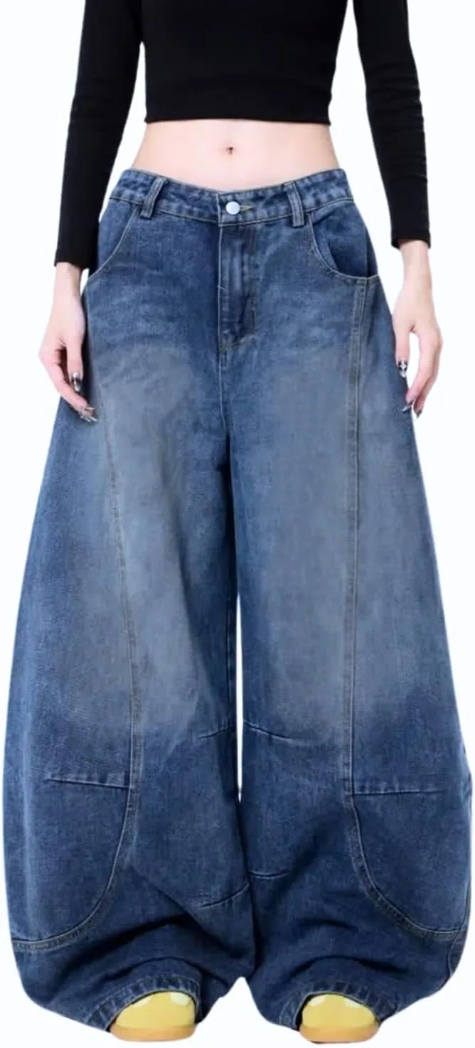 

Брюки джинсы Baggy Wide Leg Low Rise PEAINJ