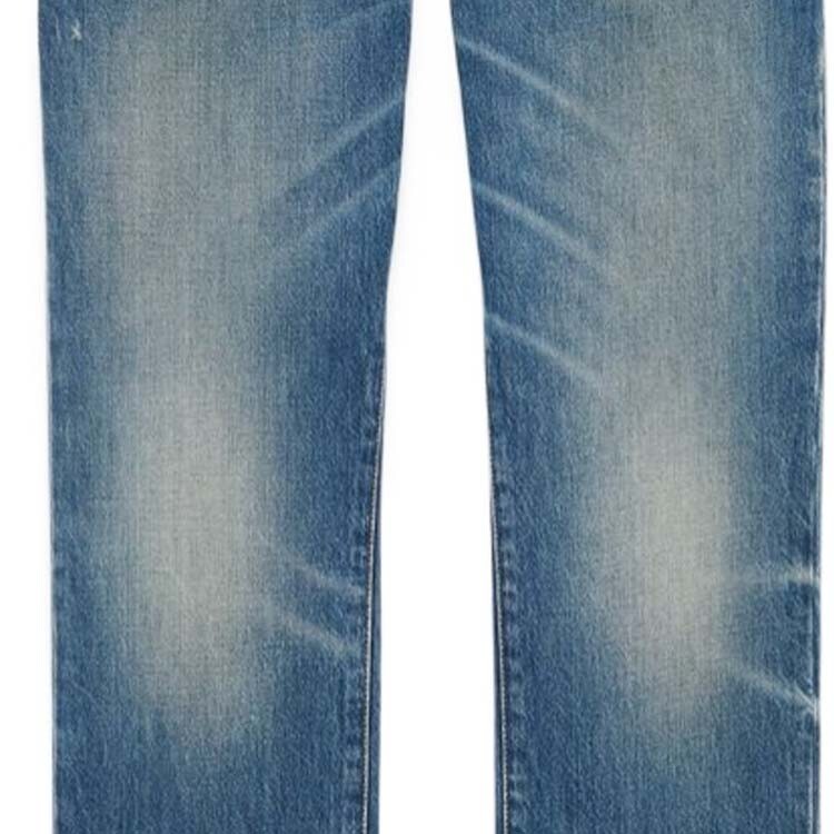 Джинсы мужские светло-голубые Saint Laurent, светло-голубой — фото 3