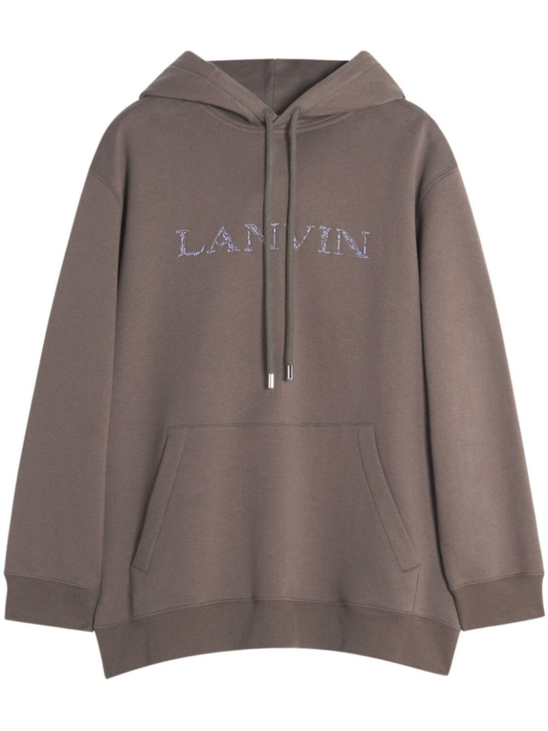 

Lanvin толстовка с капюшоном, расшитая бисером, коричневый