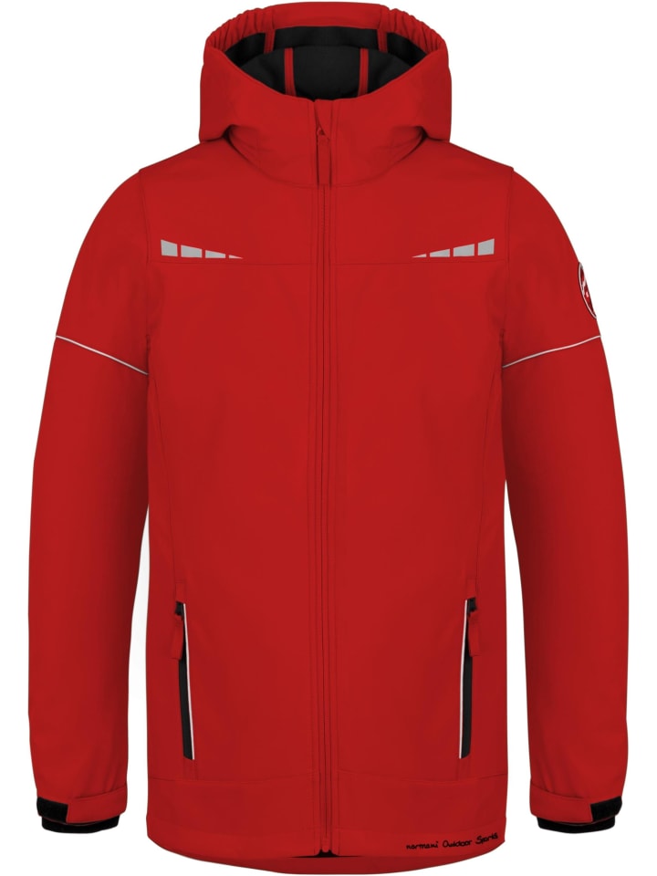 

Детская куртка софтшелл Galway красного цвета Normani Outdoor Sports