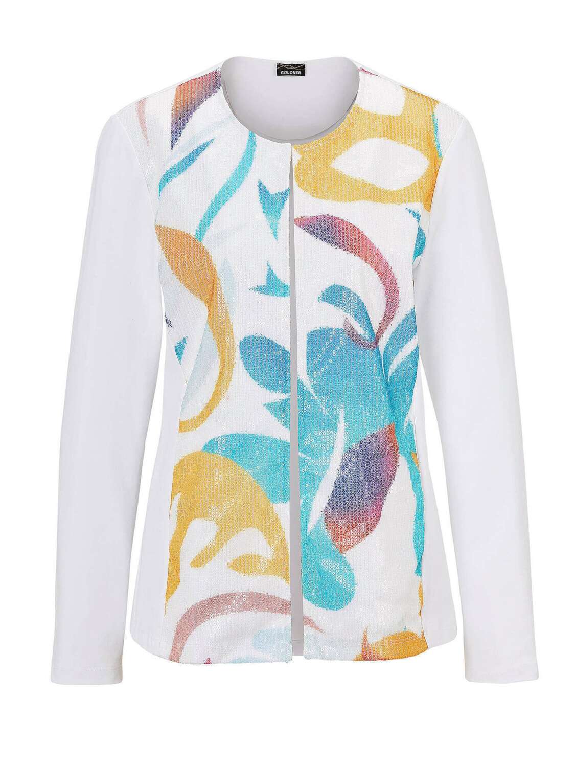 

Goldner Белый худи на молнии