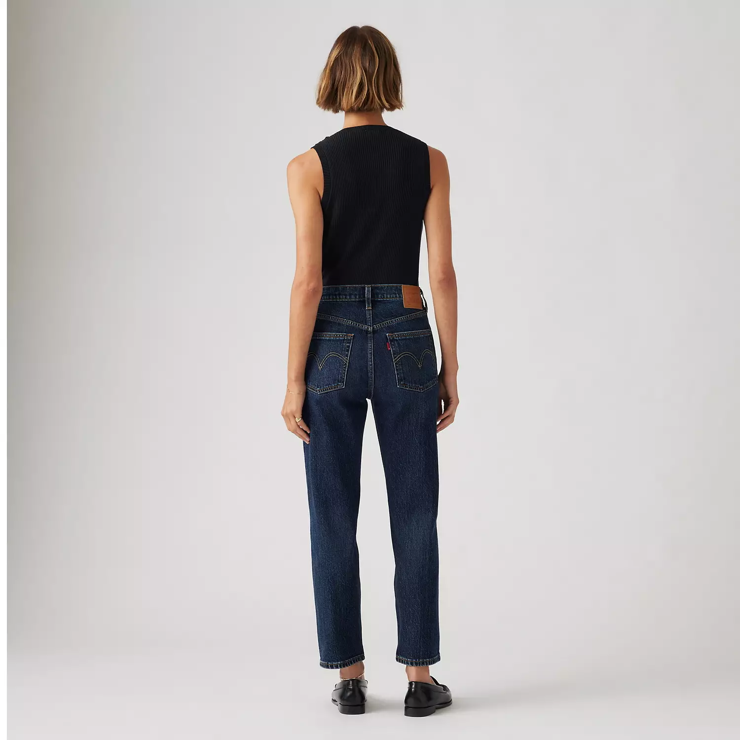 501 Оригинальные укороченные женские джинсы Levi's, цвет Apply Now - Dark Wash — фото 3