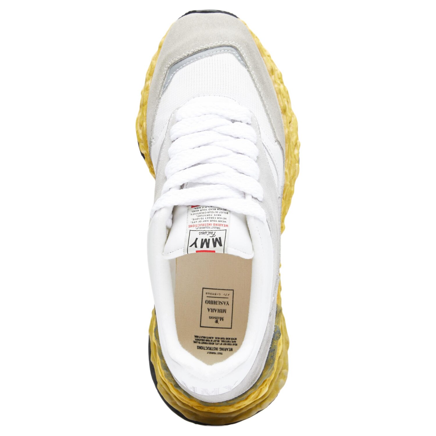 Кроссовки Maison MIHARA YASUHIRO George Panelled-design Sneakers, белый — фото 4