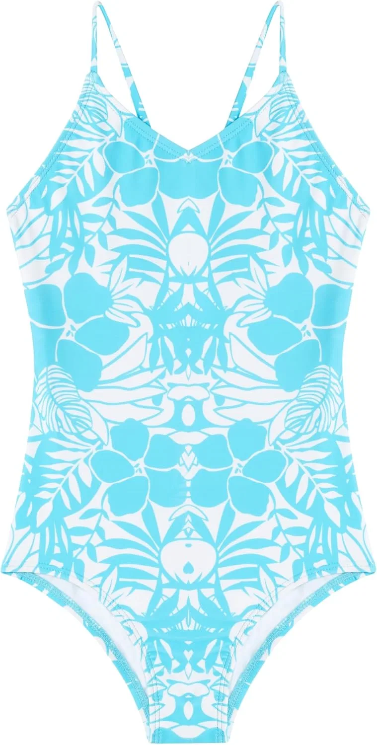 Слитный купальник Kanu Surf Girls' Hurricane Beach Sport UPF 50, Fiona Aqua
