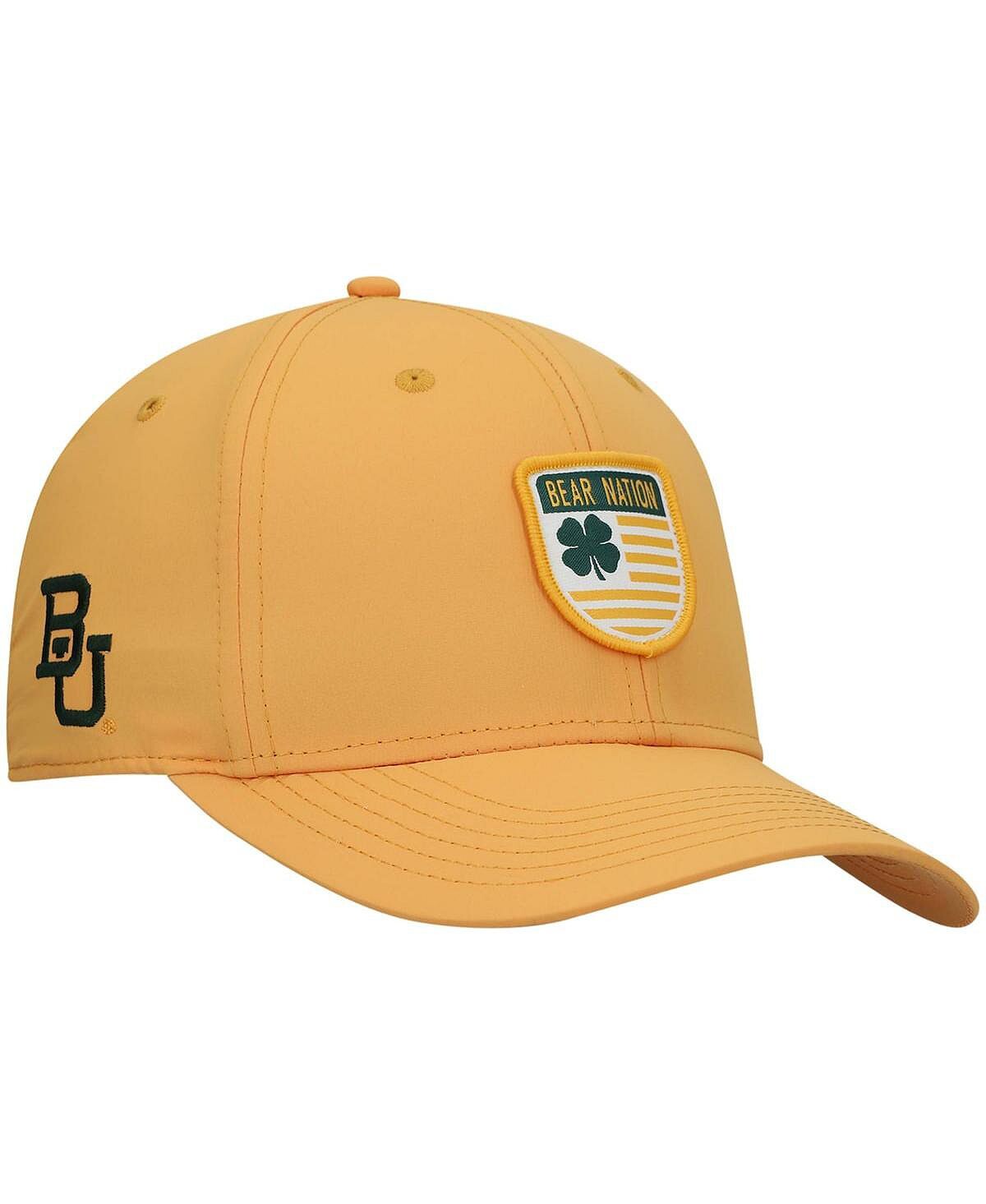 

Мужская золотая бейсболка Baylor Bears Nation Shield Snapback Black Clover