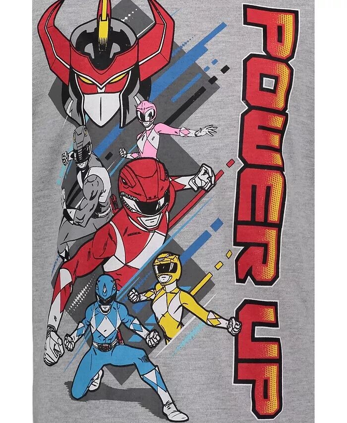 Комплект из 2 футболок Pink Ranger для мальчиков Yellow Ranger Red Ranger Power Rangers, красный — фото 2