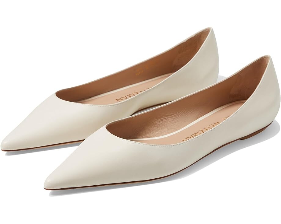

Туфли на плоской подошве Stuart Weitzman Emilia Flat, цвет Seashell