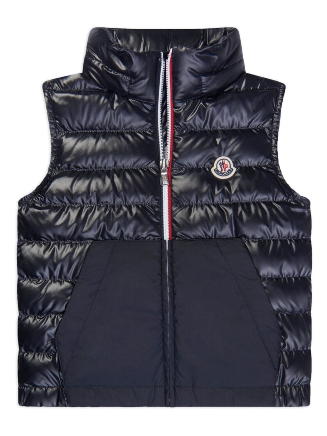 

Moncler Enfant дутый жилет, синий
