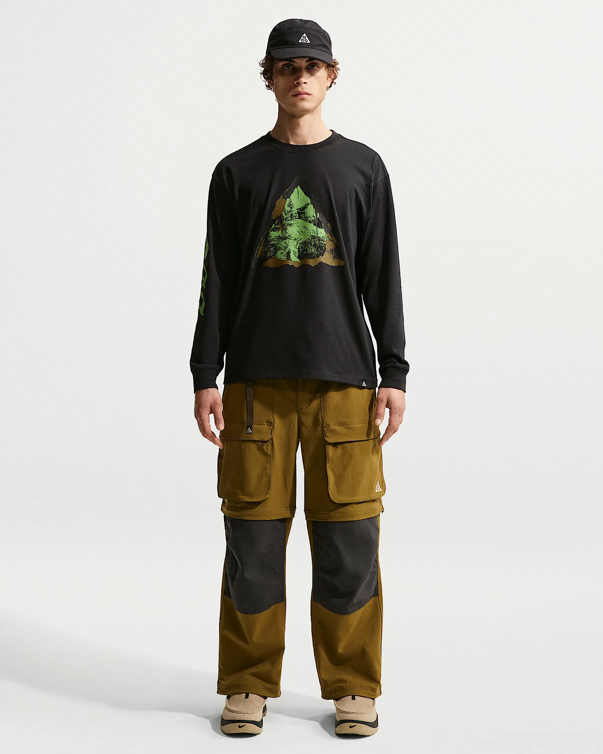 Мужская длинная футболка Dri-FIT Nike ACG, Black — фото 4