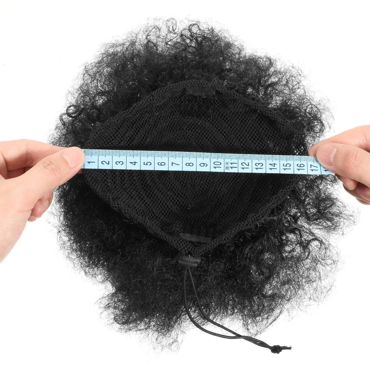 Комплект из 2 накладных шиньонов «Afro Puff» с кудрявыми волосами Willbond — фото 2