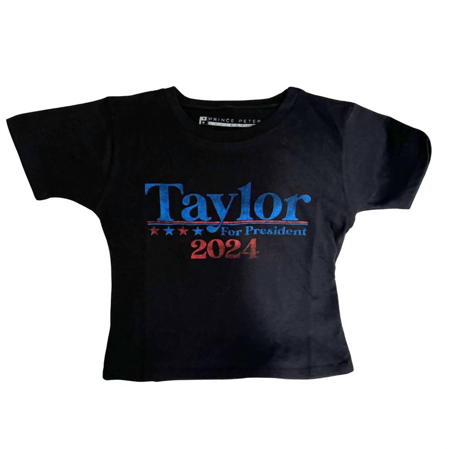 Футболка Girls Taylor For President черная Prince Peter — фото 2