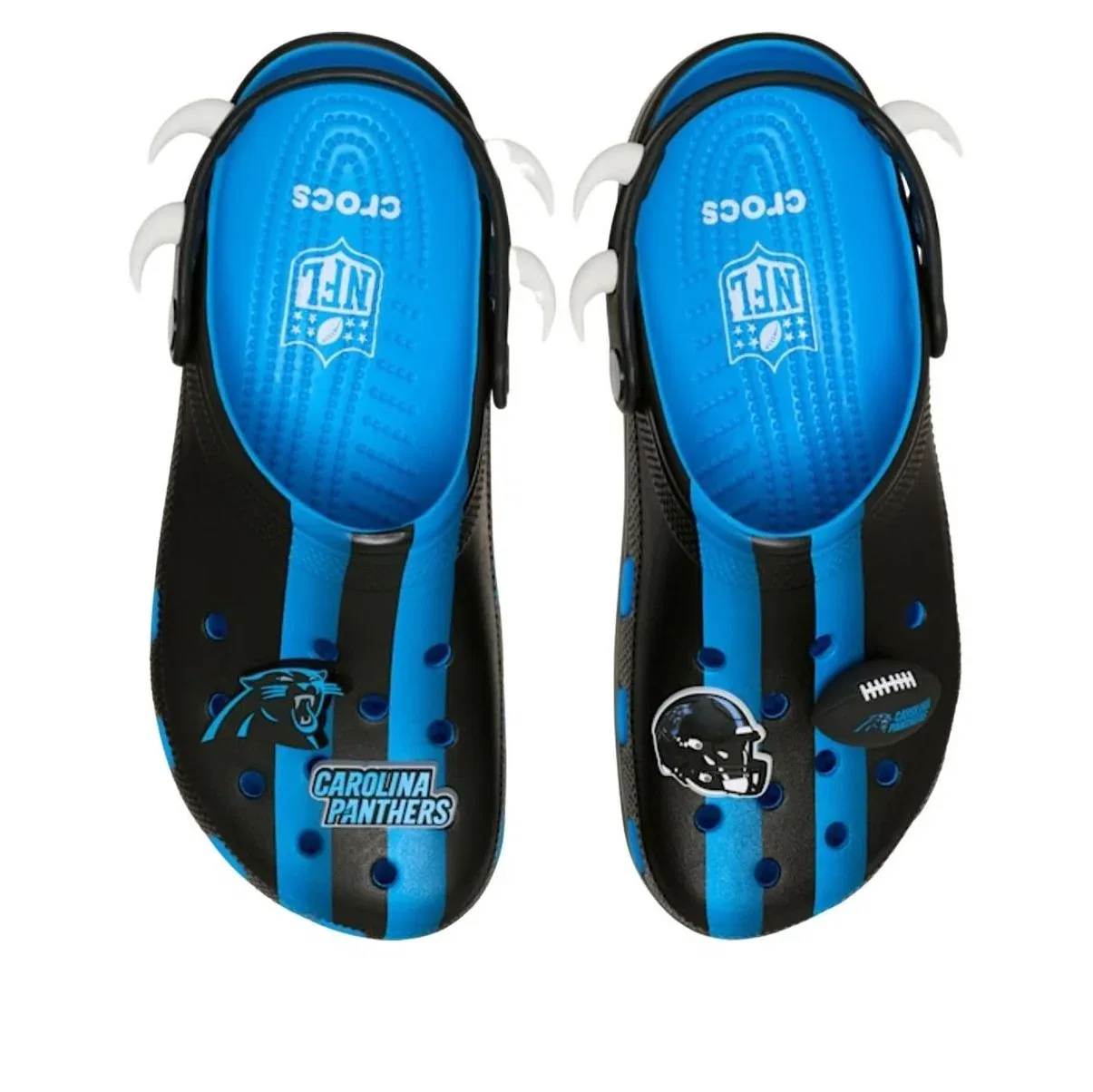 Сабо Crocs x NFL Classic Clog Carolina Panthers 'Blue' 213167-90H, синий — фото 2