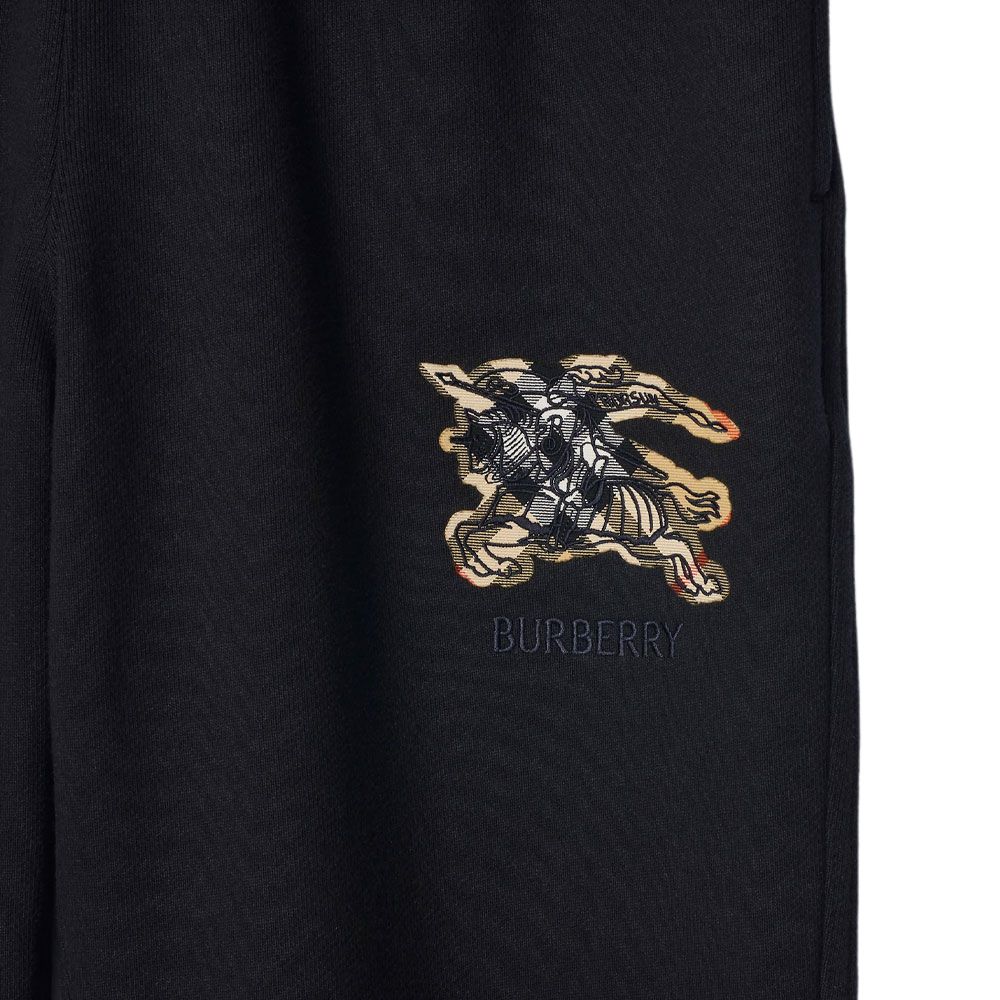 Брюки Check Burberry, черные — фото 2