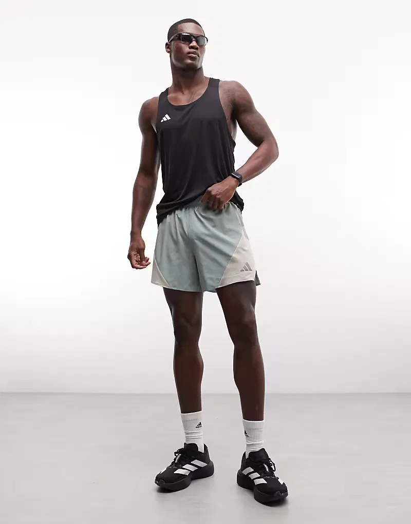 Беговые шорты Adidas Performance ADI365, серо-зеленый
