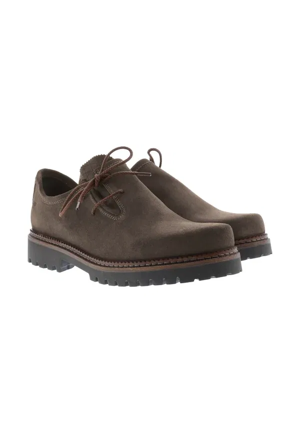 Полуботинки Haferl mit leichtzell lace ups Xaver Luis, цвет серо-коричневый — фото 2