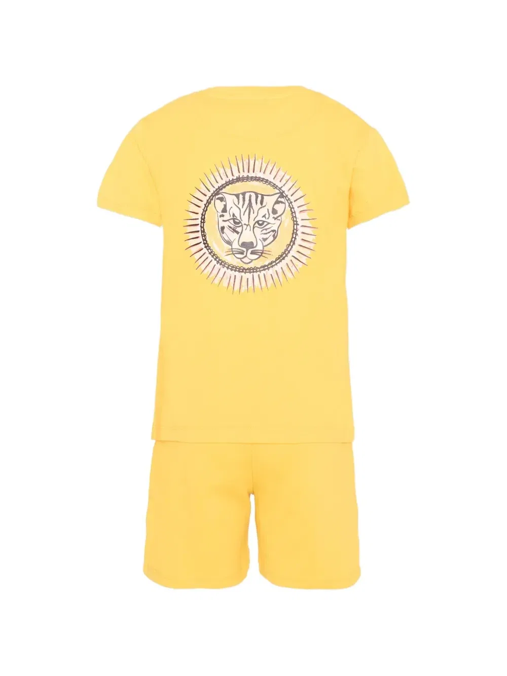 Комплект из футболки и шорт с логотипом Just Cavalli Kids, желтый — фото 2
