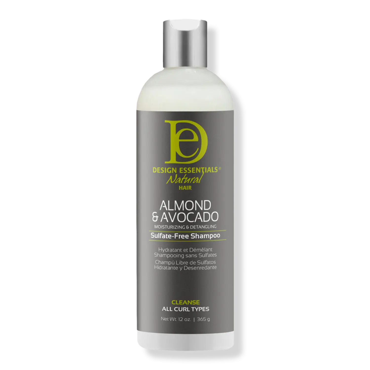 

Увлажняющий и облегчающий расчесывание шампунь без сульфатов с миндалем и авокадо Design Essentials, 12.0 oz