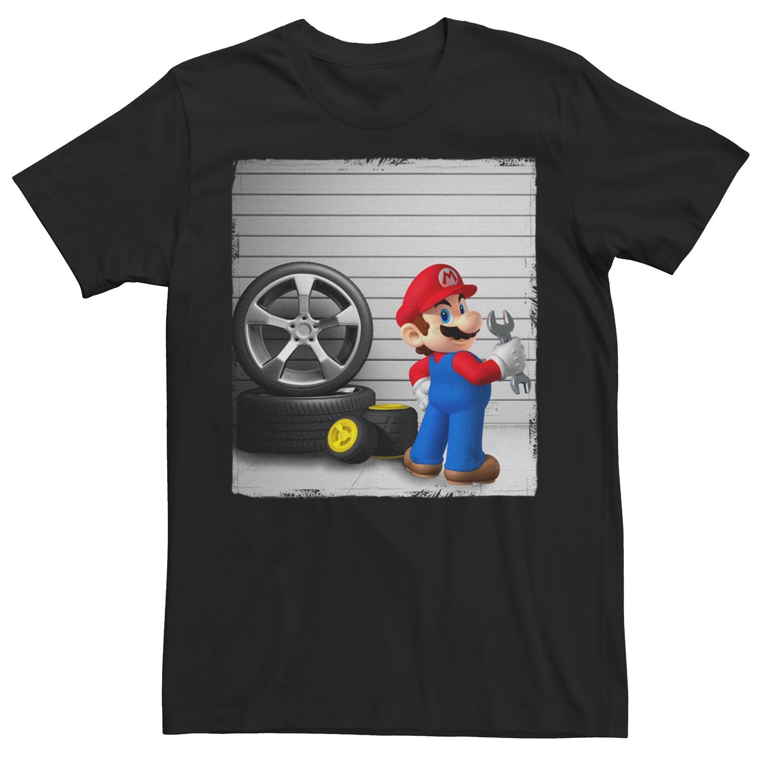 

Мужская футболка Mario Kart Garage Licensed Character