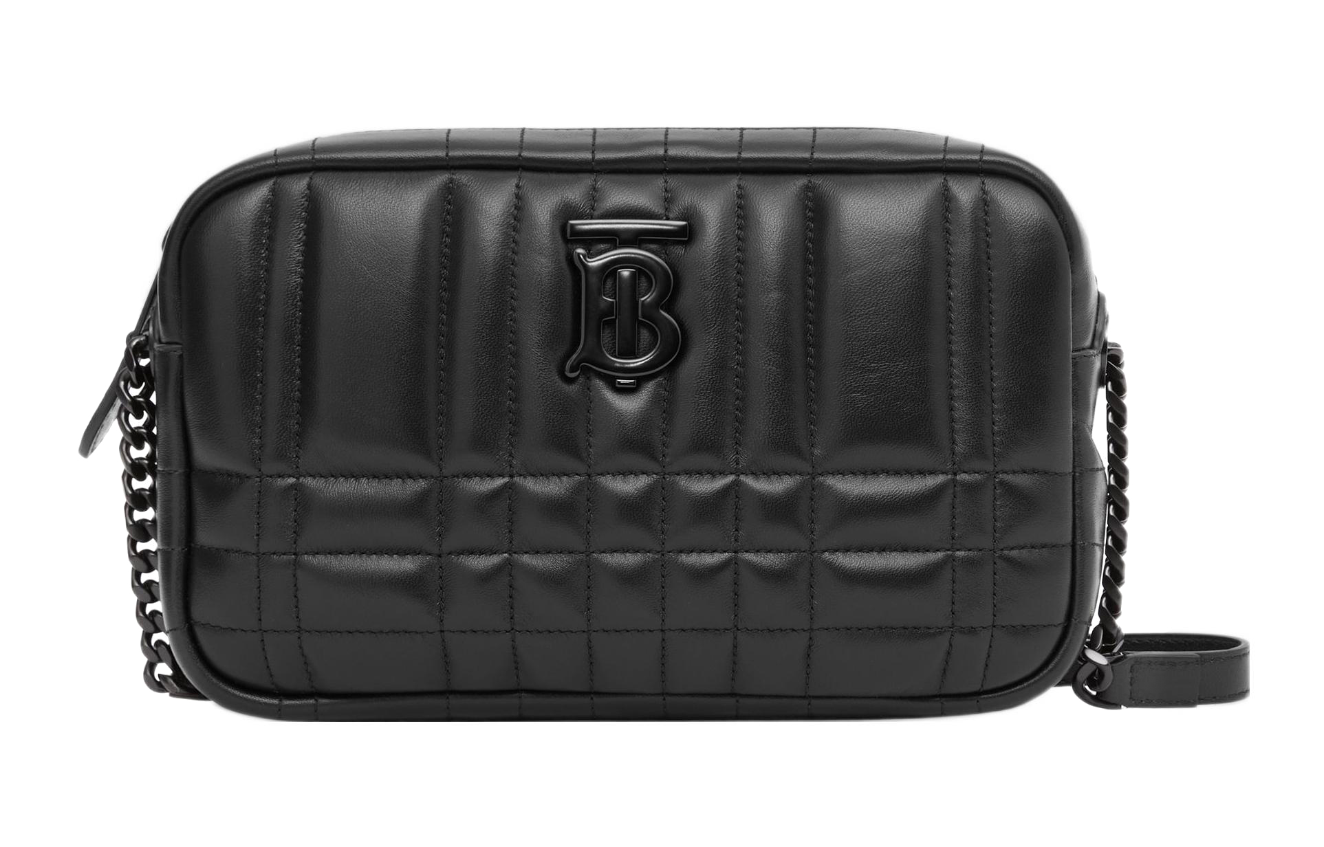 

Burberry Сумка Lola Bag из ягненка с кожаными деталями, камерная сумка, кроссбоди, женская сумка через плечо черная