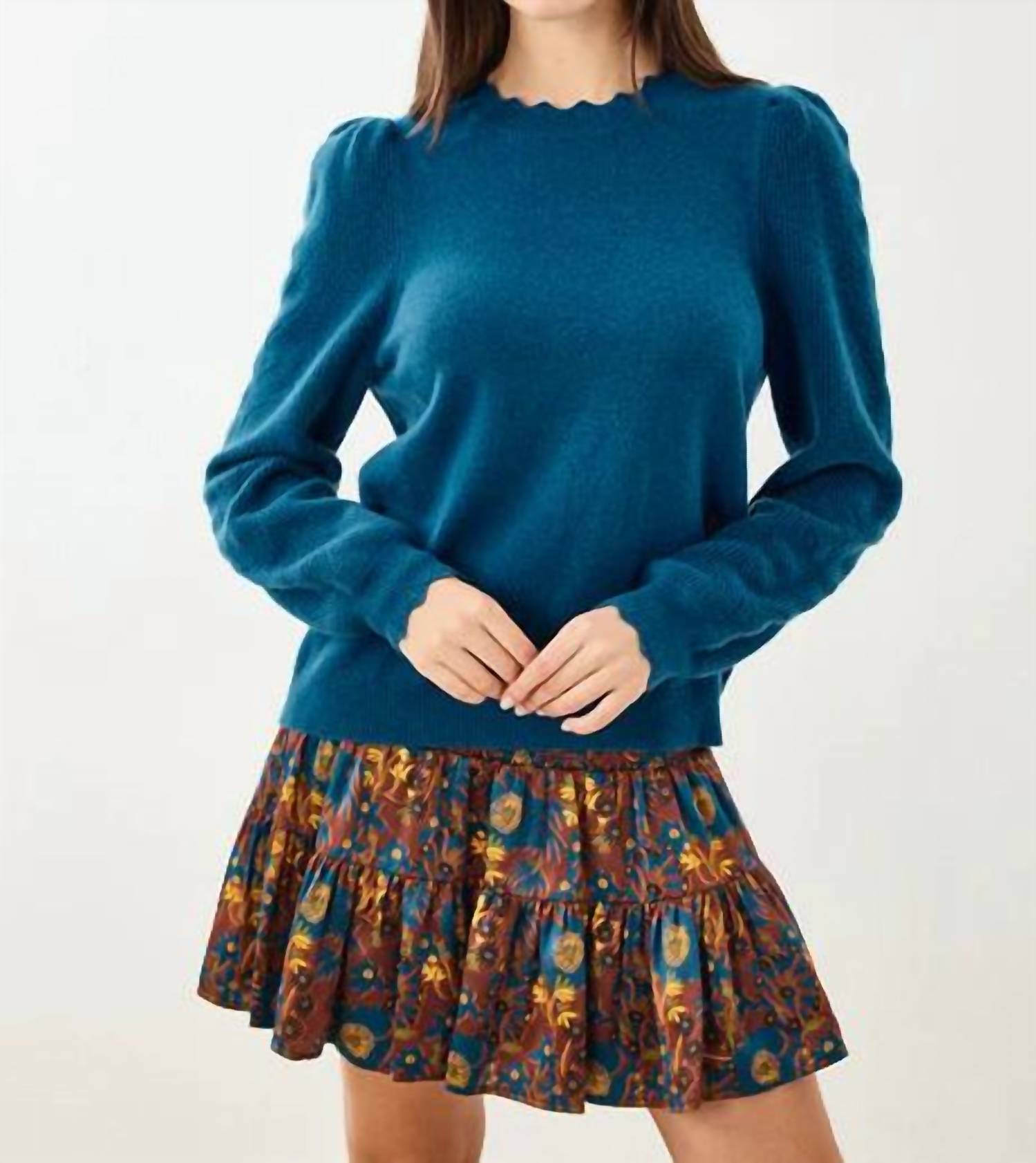 

Мини-юбка Kylie в цвете Yellowstone Chicory Floral Cartolina Nantucket