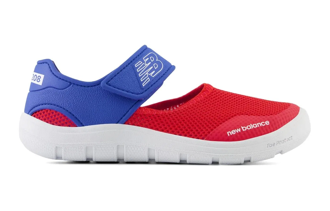 Детские сандалии NB 208 V2 Sandal B2 Cushioning Abrasion Resistant Cushioning, Wear Resistant сине-красные New Balance, Blue Red — фото 3