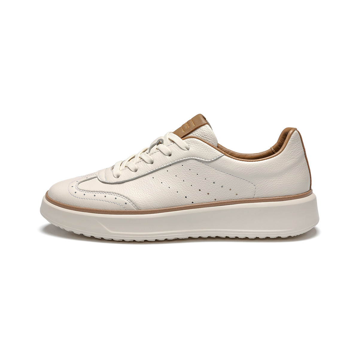 

Низкие повседневные туфли мужские J.BENATO, White+Brown