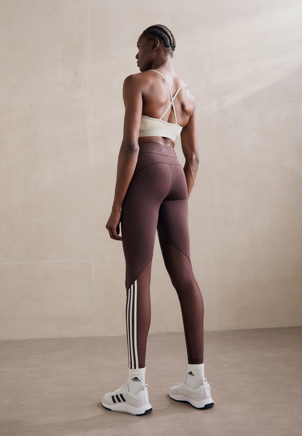 

Леггинсы HYPERGLAM FULL LENGTH LEGGING adidas Performance, коричневый