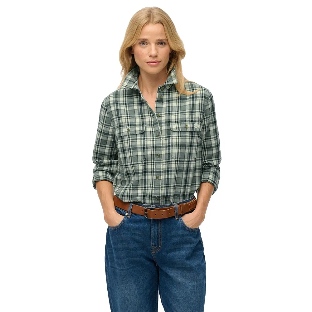 

Рубашка Superdry в клетку "Лесоруб", зеленый