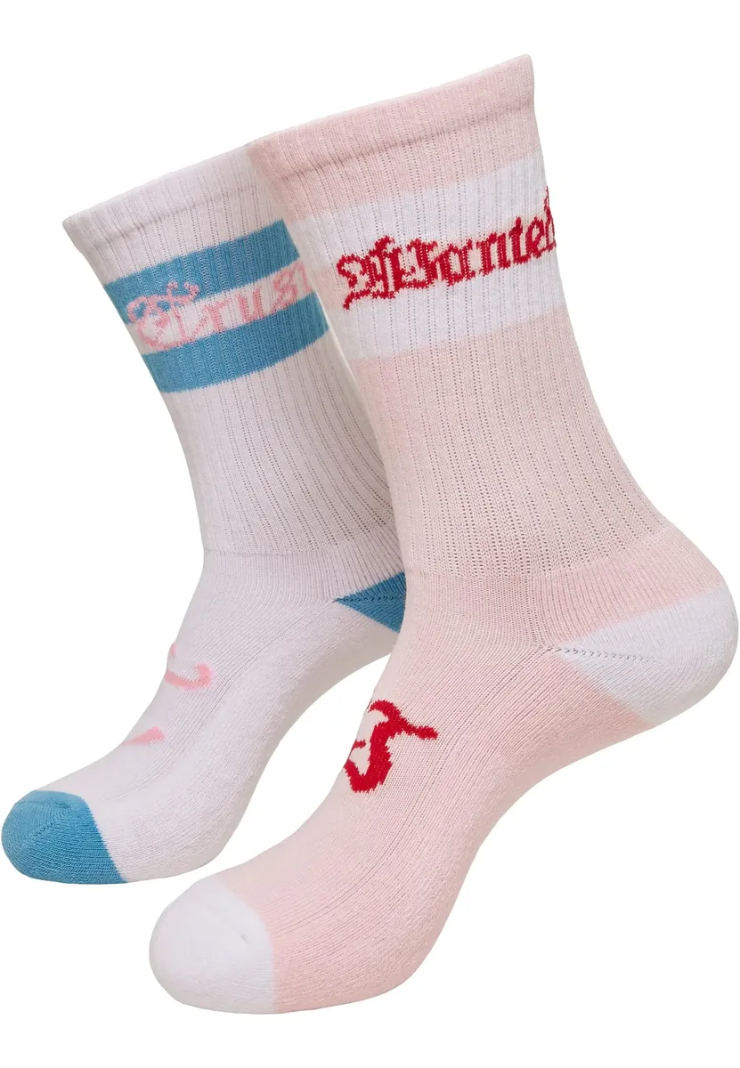 

Базовые носки MisterTee "MisterTee Unisex Trust Wanted Socks, 2 шт." (1 пара), белый