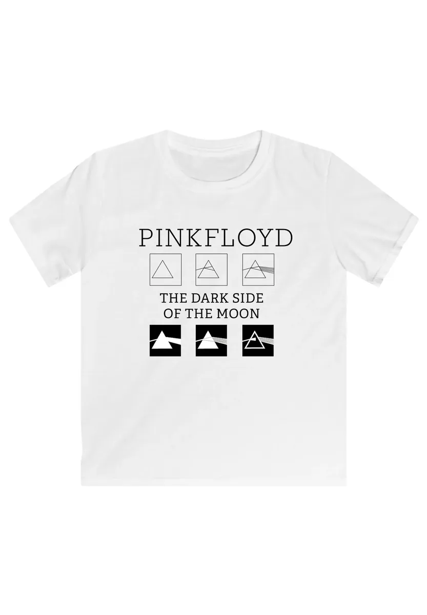 

Футболка F4NT4STIC "Pink Floyd Pyramids Rock Metal Music", принт, белый