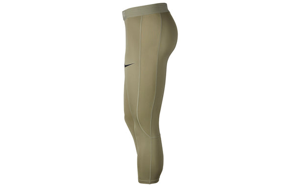 Брюки pro quick dry training tight sports gym pants green Nike, зеленый — фото 3