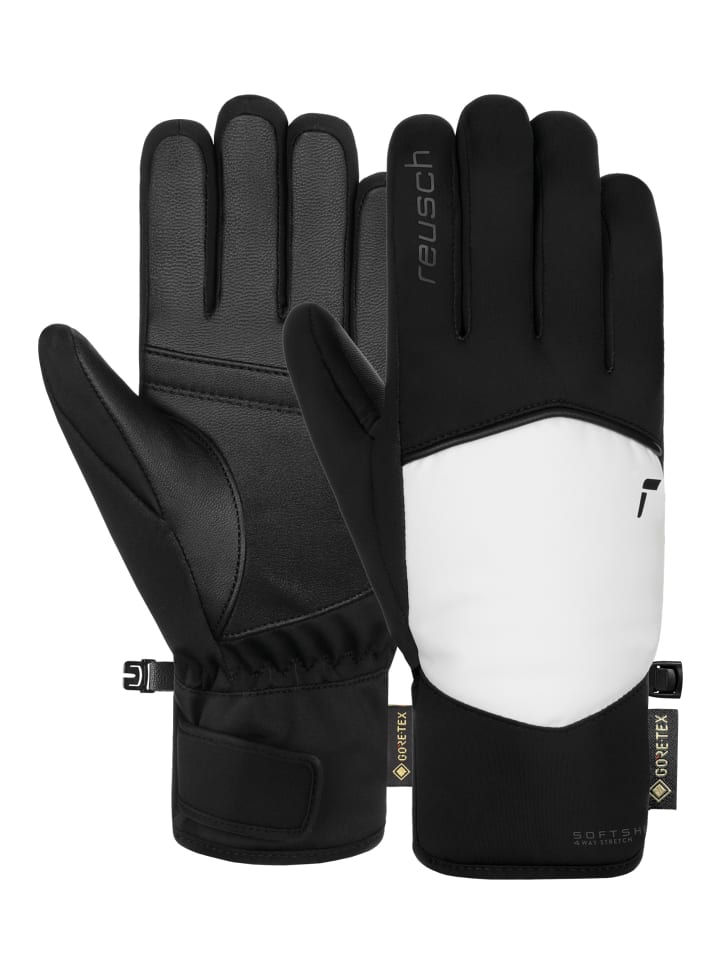 

Reusch Перчатки Amira GORE-TEX с открытыми пальцами, модель 7701, черно-белые