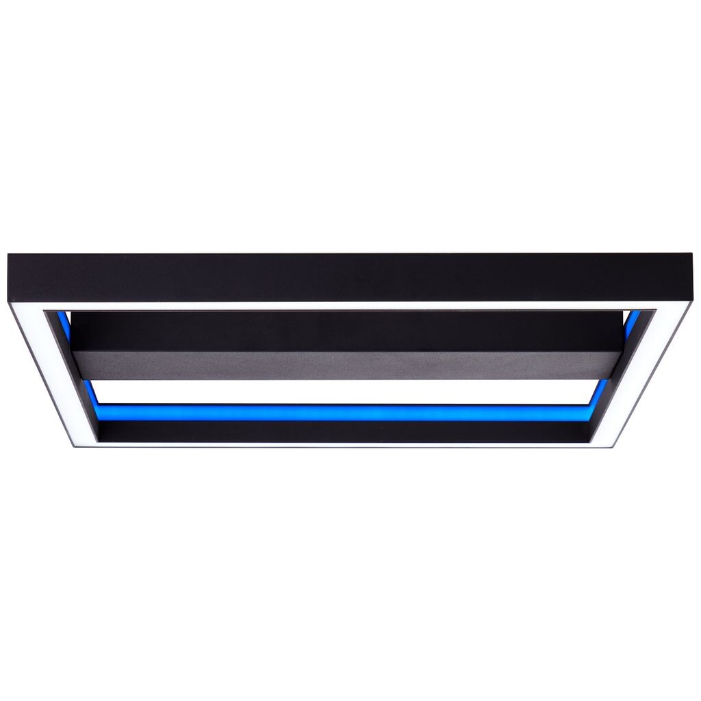 

BRILLIANT Icarus LED настенный и потолочный светильник 50x50см RGB с пультом черный G99313/76