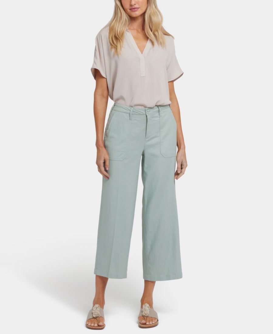 

Женские широкие брюки-капри в стиле карго NYDJ, Tomatillo