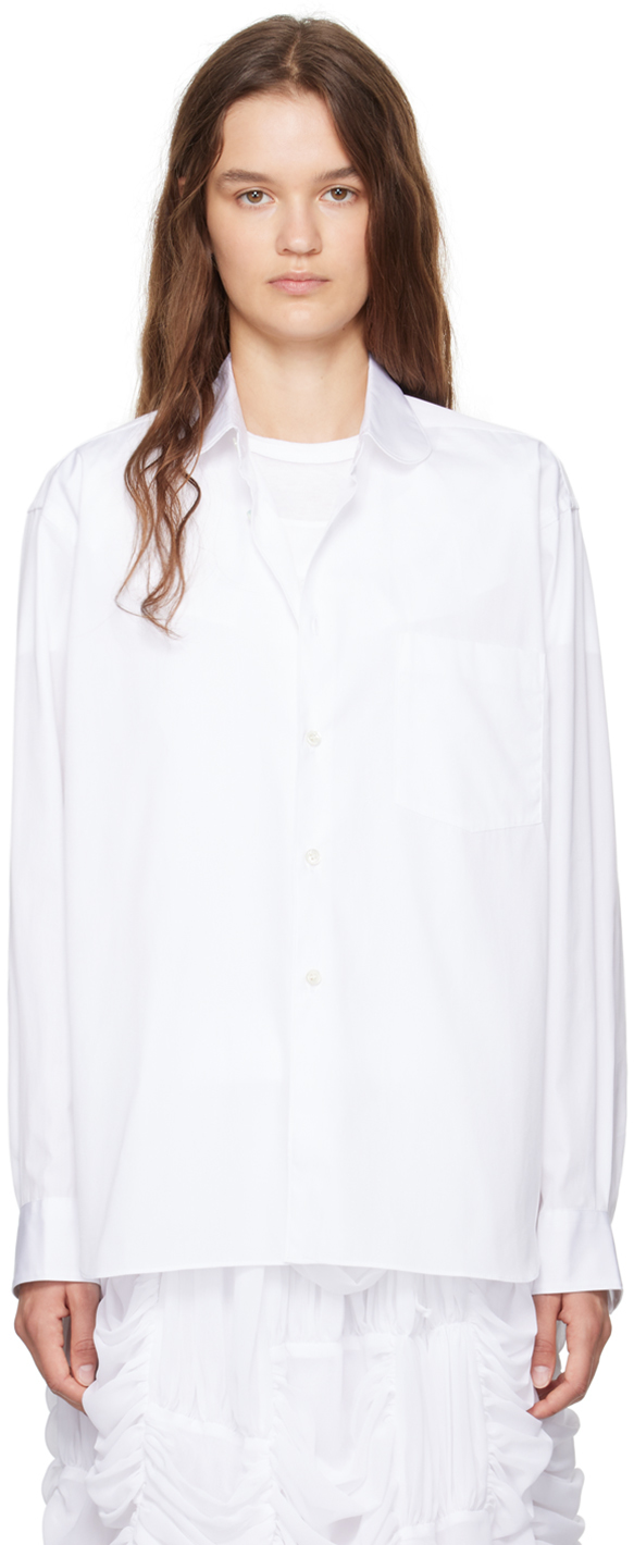 

Рубашка с воротником Питер Пэн Comme des Garcons Shirt, белый