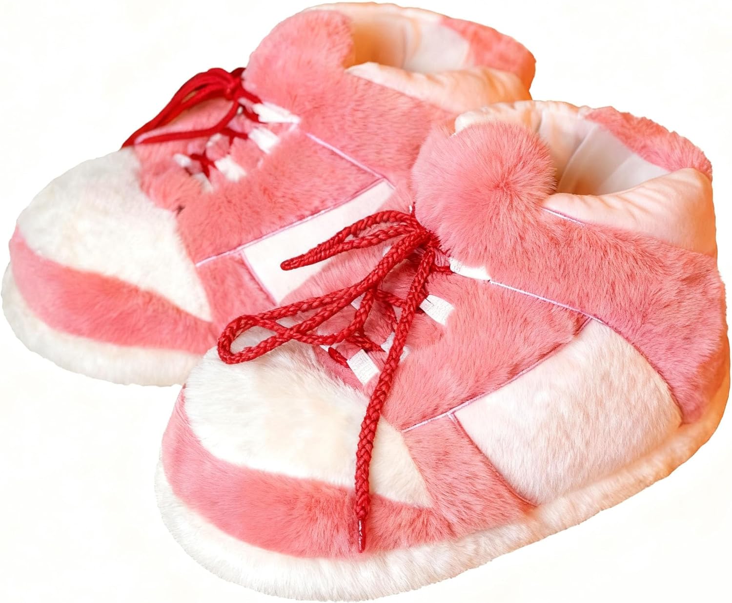 

Унисекс теплые уютные модные слипперы-кроссовки, комфортная обувь с противоскользящей подошвой для дома- универсальный размер Mululian, розовый