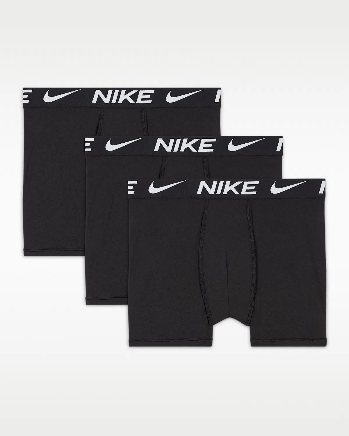 Большие детские боксеры Dri-FIT Solid (3 шт.) Nike, Black
