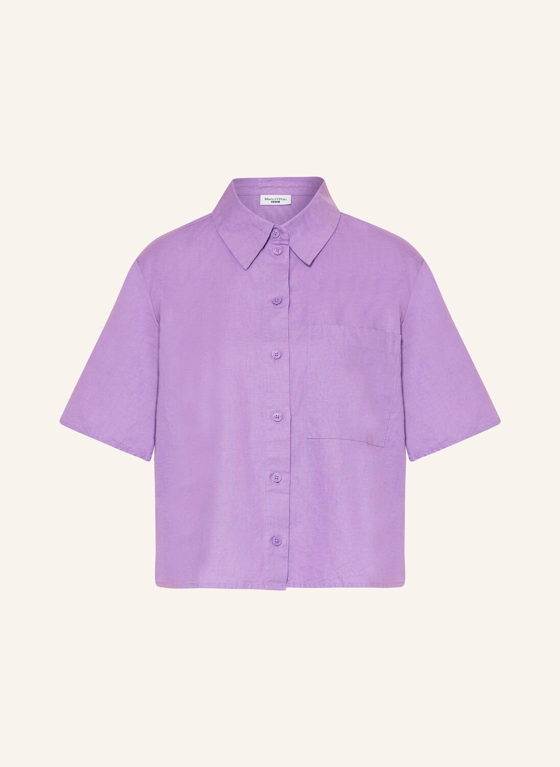 

Блузка-Рубашка с льном Marc O'Polo Denim, фиолетовый