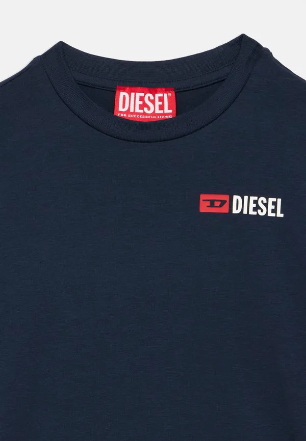 Утрим - базовая футболка унисекс Diesel, Peacoat — фото 3