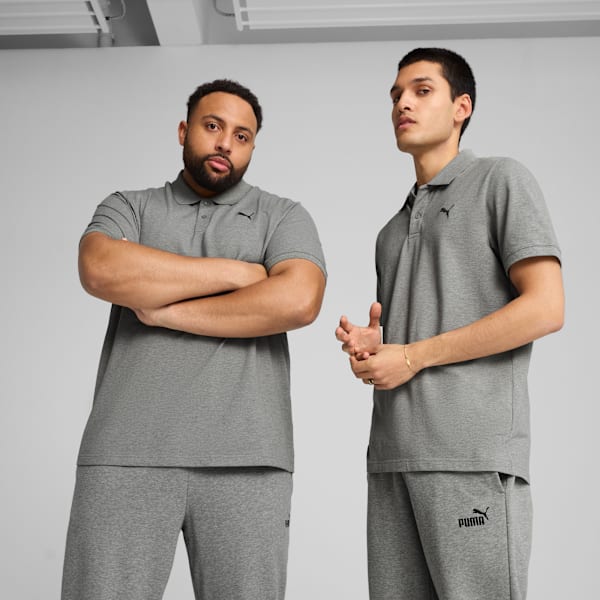 

Мужская рубашка-поло из пике Puma Essentials, серый
