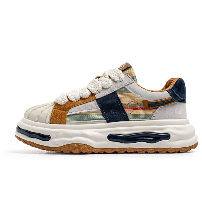 

NANJIREN Мужские низкие скейтерские кеды белые, цвет White