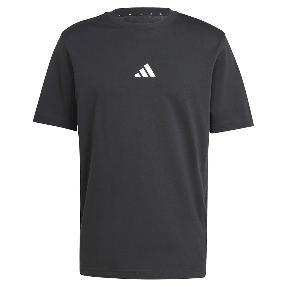 Футболка с коротким рукавом adidas Essentials Small Logo Single Jersey, черный — фото 3