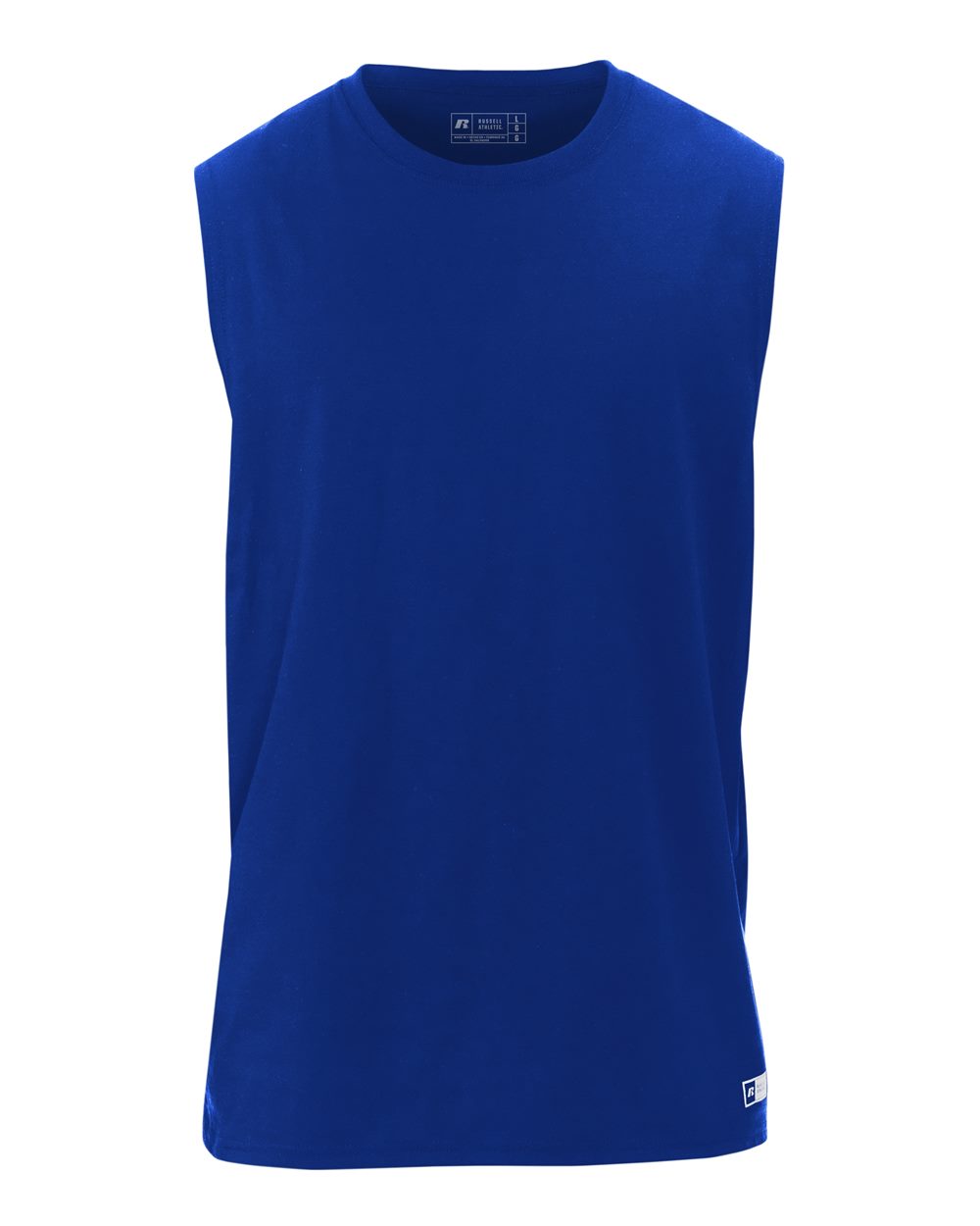 

Футболка Essential Jersey без рукавов Muscle Russell Athletic, цвет royal