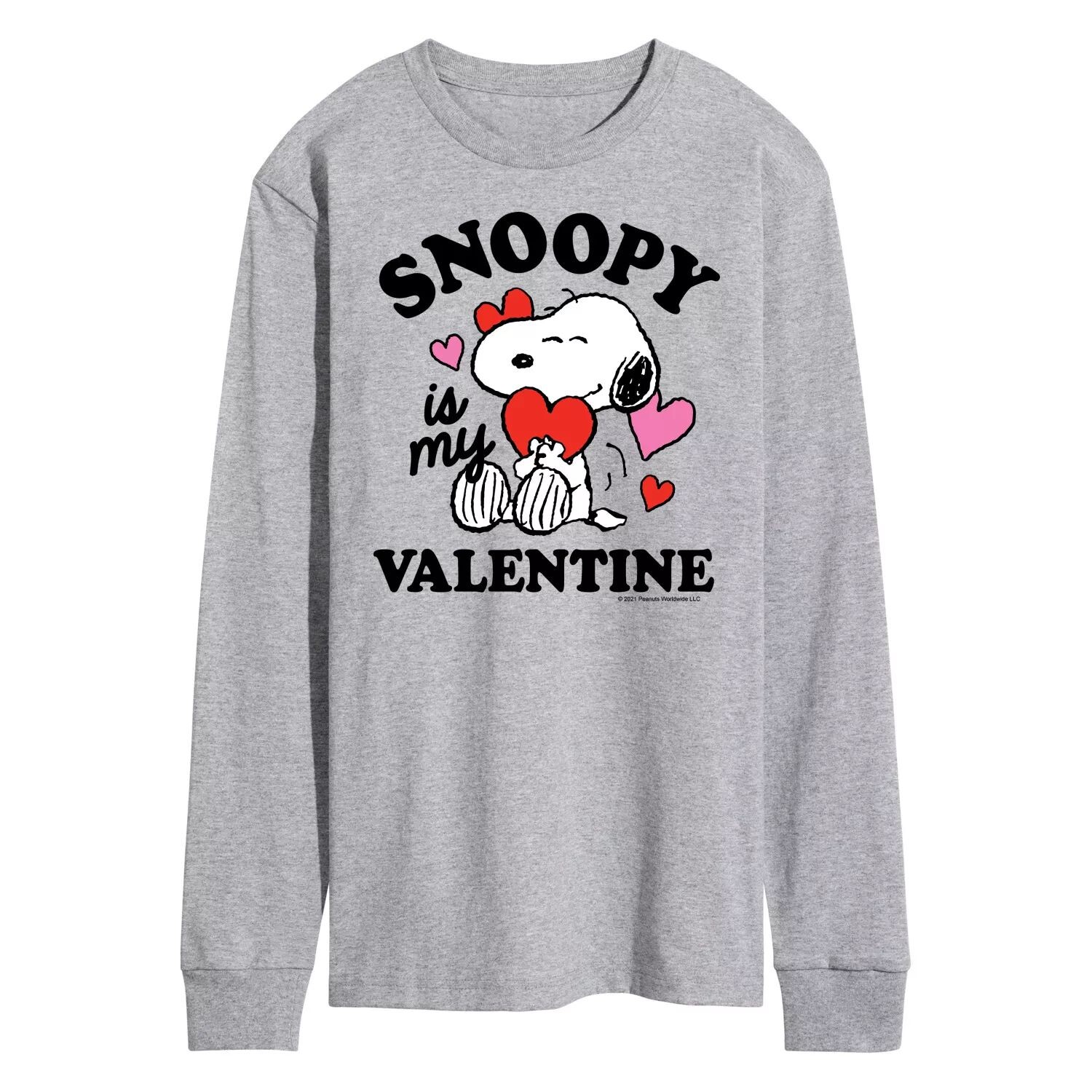 

Мужская футболка Peanuts Snoopy Is My Valentine с длинными рукавами Licensed Character