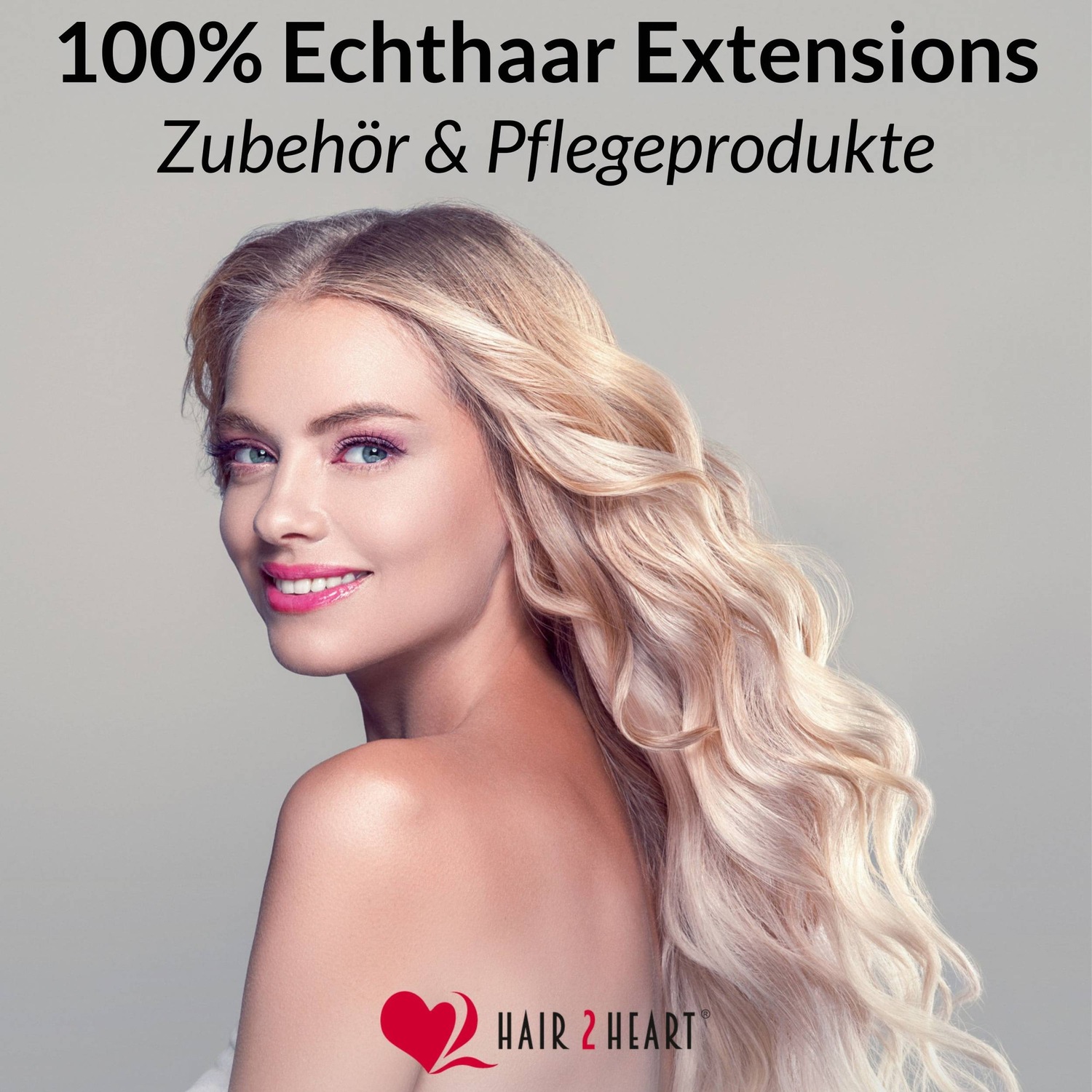 Накладные волосы microring extensions echthaar #10/0 hell-lichtblond 1g Hair2Heart, 40cm, количество 25 шт. — фото 2